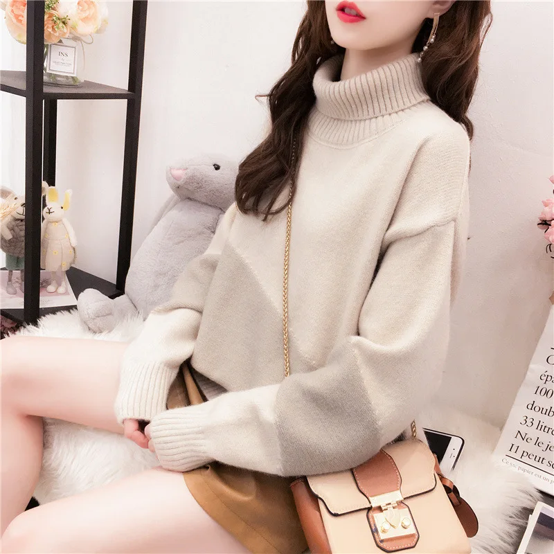 thick coat in autumn and winter of 2020 is loose and lazy, and it is very fairy and Hong Kong-style color matching sweater top
thick coat in autumn and winter of 2020 is loose and lazy, and it is very fairy and Hong Kong-style color matching sweater top