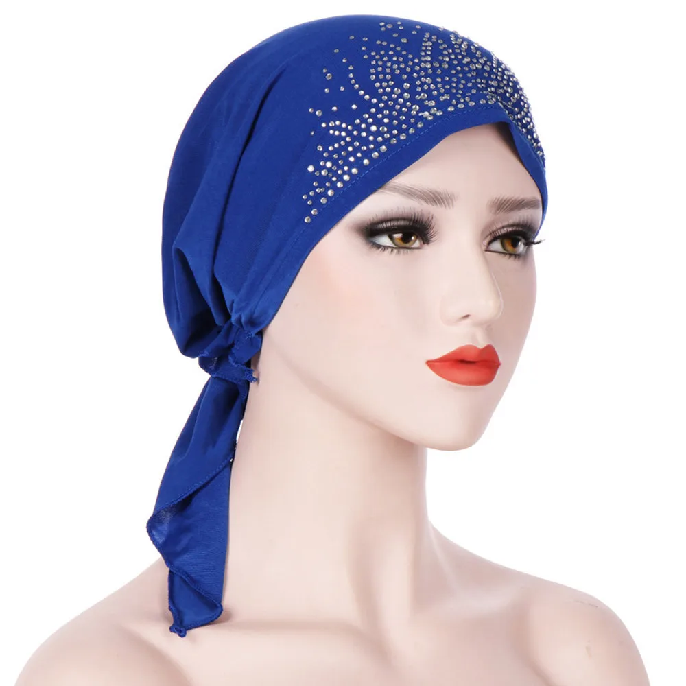 New Muslim Women Bonnet Soft Solid Beading Turban Pleated Islamic Wrap Head Ready To Wear Turbante Hair Accessories #W3
New Muslim Women Bonnet Soft Solid Beading Turban Pleated Islamic Wrap Head Ready To Wear Turbante Hair Accessories #W3