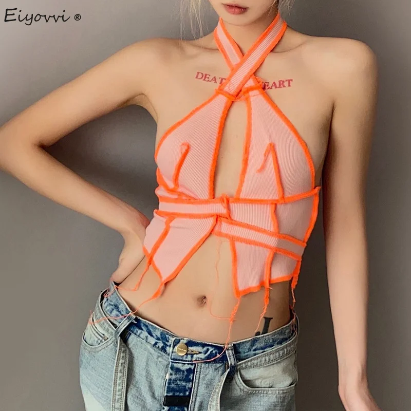 2021 Camisole Womens Summer Sexy Solid Patchwork Casual Halter Short Tank Shirt Beach Vest Tank Camisole Tops Crop Top Ins Hot
2021 Camisole Womens Summer Sexy Solid Patchwork Casual Halter Short Tank Shirt Beach Vest Tank Camisole Tops Crop Top Ins Hot