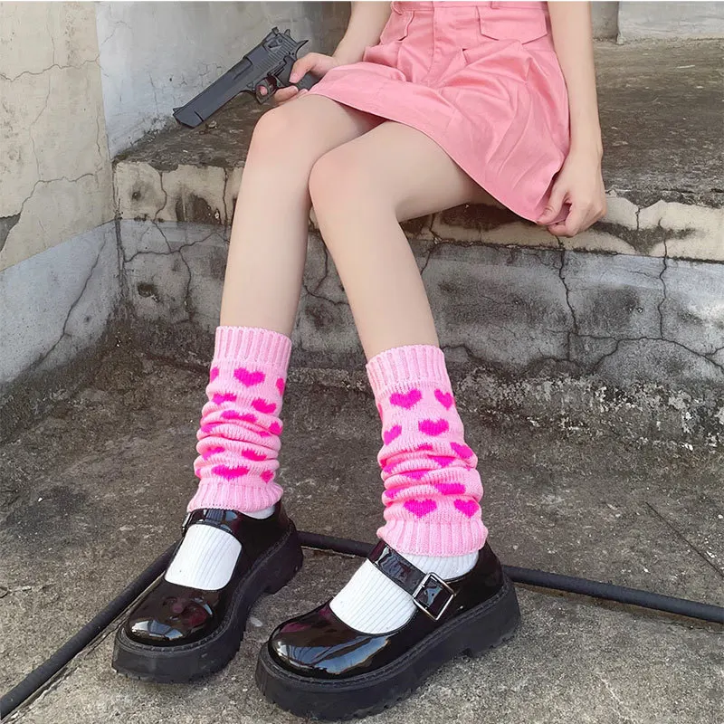 Black Pink Kawaii Knitted Leg Warmer Socks Japanese Harajuku Women Autumn Winter Student JK Warm Heap Heap Socks
Black Pink Kawaii Knitted Leg Warmer Socks Japanese Harajuku Women Autumn Winter Student JK Warm Heap Heap Socks