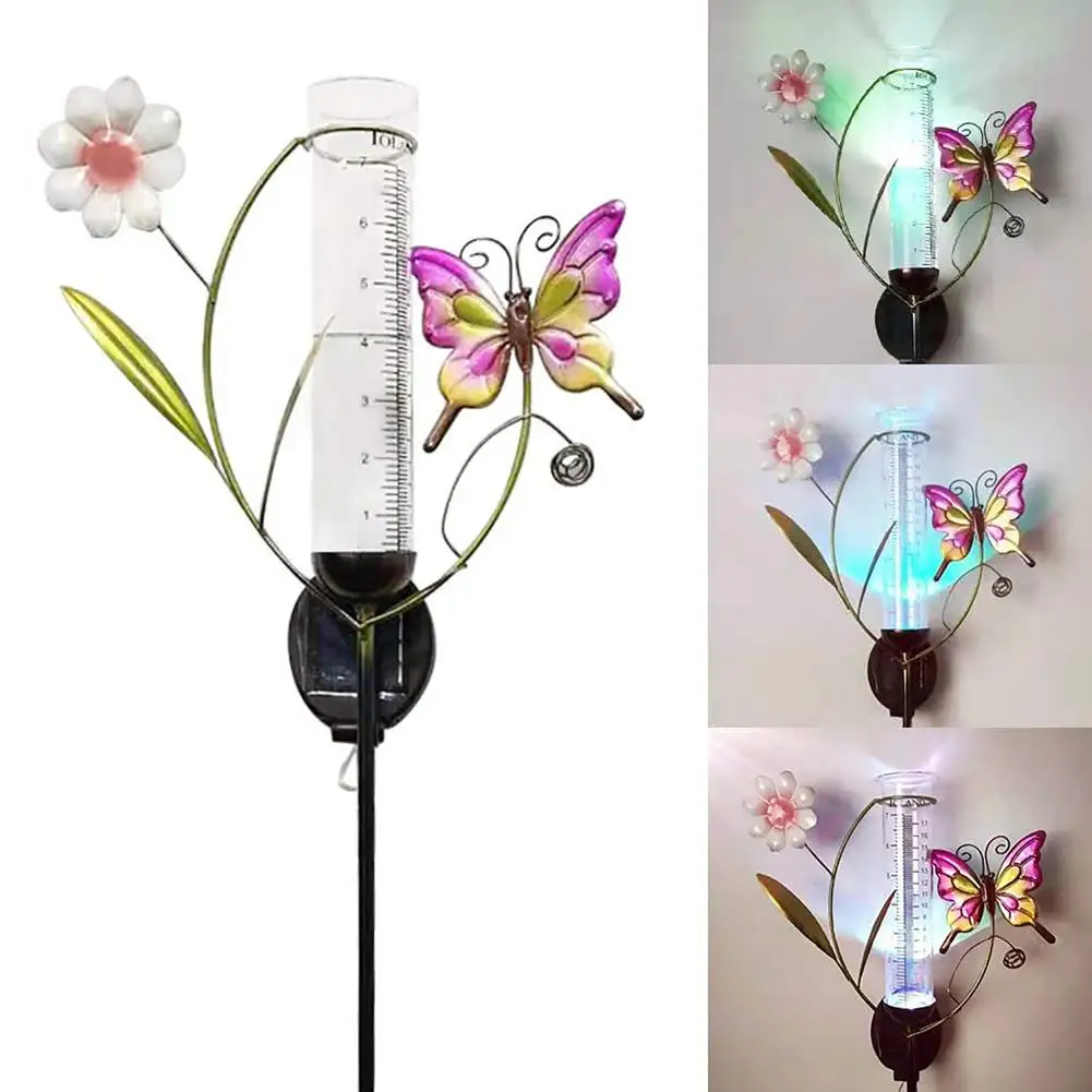 Solar Butterfly Iron Lawn Light With Rain Gauge Outdoor Waterproof Garden Ornament Home Yard Landscape Decoration
Solar Butterfly Iron Lawn Light With Rain Gauge Outdoor Waterproof Garden Ornament Home Yard Landscape Decoration