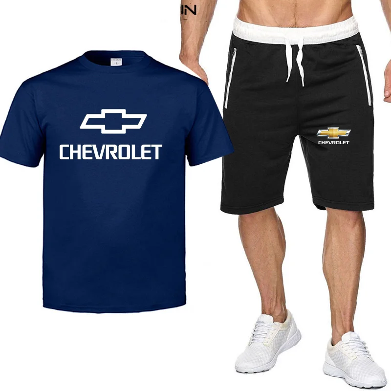 2021 Summer Men's Brand Chevrolet Logo T-Shirt Set 2-Piece Sportswear Sports Fitness Printed Short Sleeve+Shorts Suit
2021 Summer Men's Brand Chevrolet Logo T-Shirt Set 2-Piece Sportswear Sports Fitness Printed Short Sleeve+Shorts Suit
