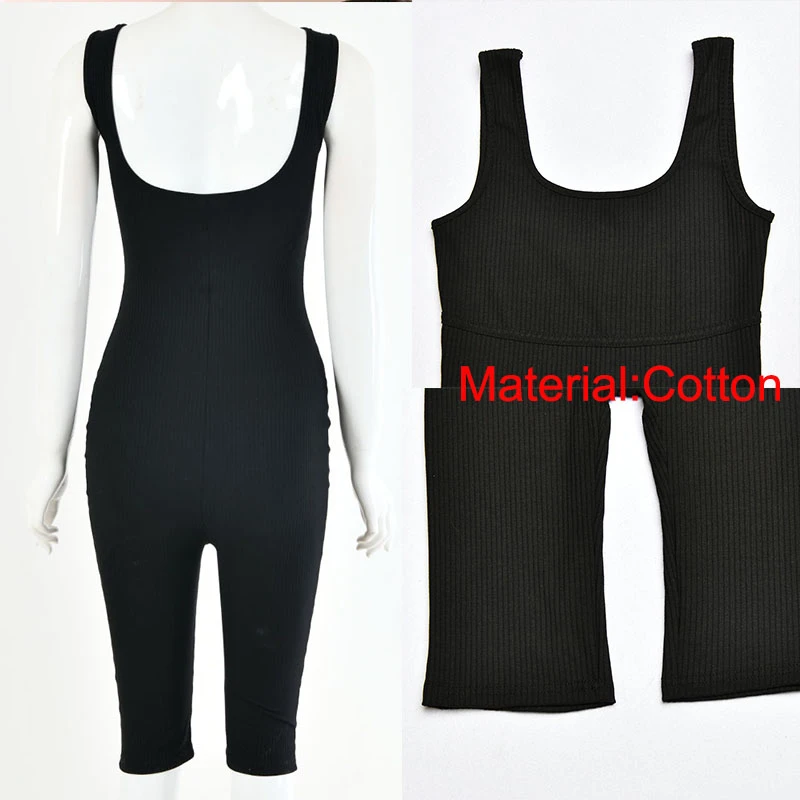 Giyu Ribbed Knitted Rompers Womens Jumpsuit 2020 Summer Sport Gym Skinny Sleeveless Bodycon Bodysuits Casual Fitness Playsuit
Giyu Ribbed Knitted Rompers Womens Jumpsuit 2020 Summer Sport Gym Skinny Sleeveless Bodycon Bodysuits Casual Fitness Playsuit