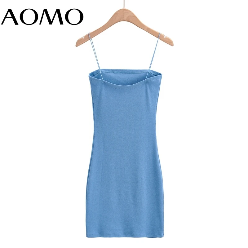 AOMO Women Solid Color Knit Dress Strap Sleeveless 2021 Fashion Lady Elegant Dresses Vestido 4P43A
AOMO Women Solid Color Knit Dress Strap Sleeveless 2021 Fashion Lady Elegant Dresses Vestido 4P43A