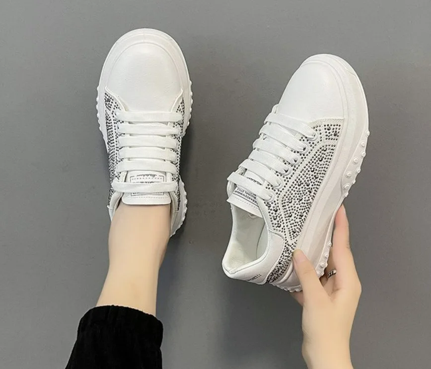 Comfortable Casual women's shoes student shoes women's shoes new sneakers summer autumn white crystal shoes
Comfortable Casual women's shoes student shoes women's shoes new sneakers summer autumn white crystal shoes