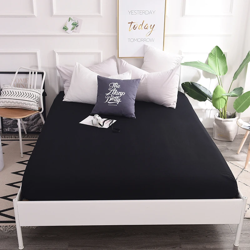 Elastic bed linen bed cotton bed sheet bed cover couple bed linen bedding double bed solid color simple 150
Elastic bed linen bed cotton bed sheet bed cover couple bed linen bedding double bed solid color simple 150