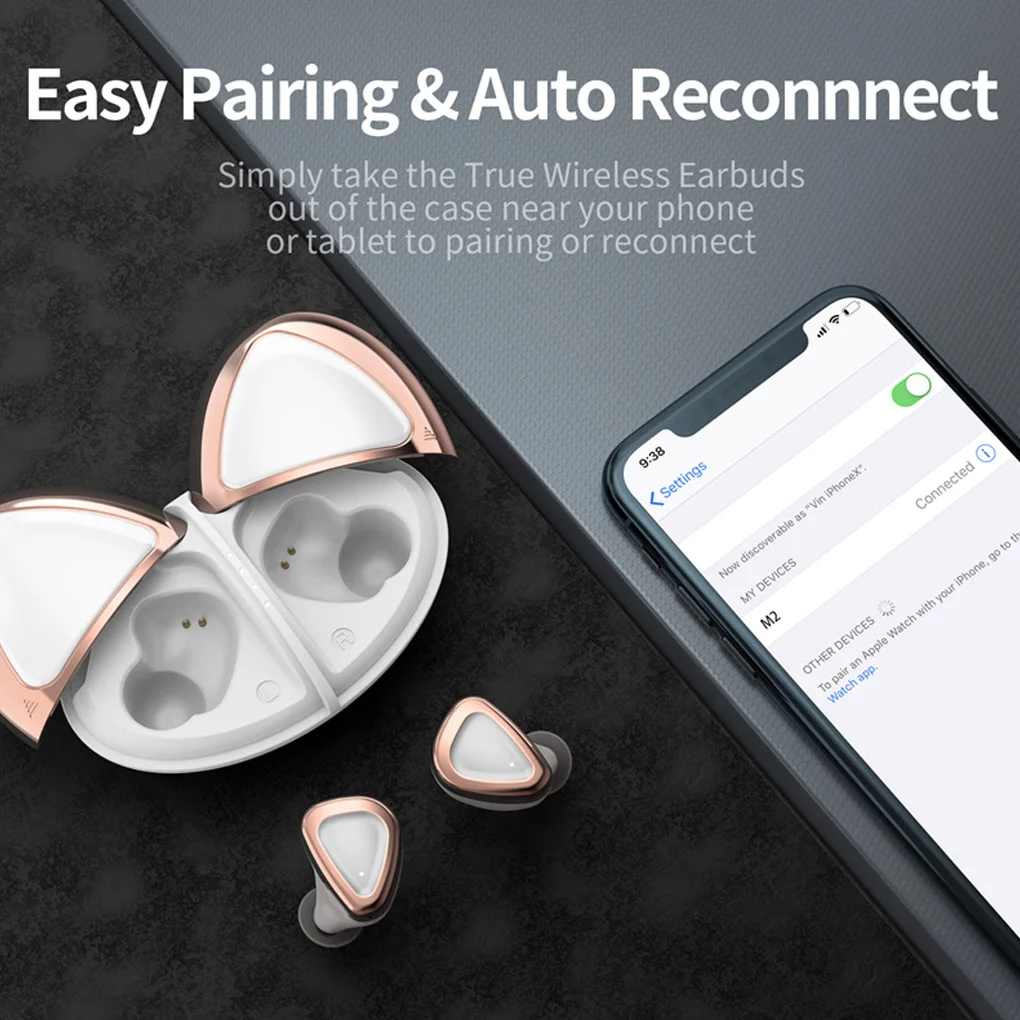 Wireless Earbuds Bluetooth-Compatible Earphones Audio Bass Headphones Smartphones Sports Workout Hands-Free Black
Wireless Earbuds Bluetooth-Compatible Earphones Audio Bass Headphones Smartphones Sports Workout Hands-Free Black