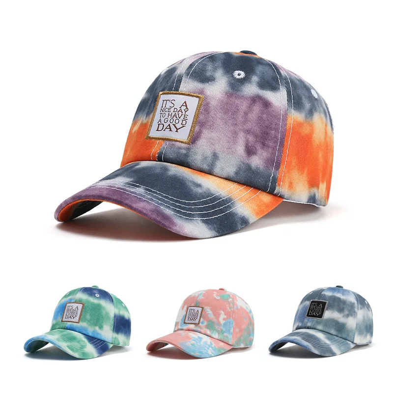 New tie-dye baseball cap women's spring embroidery patch caps men's casual outdoor sun shade hat AYHUA
New tie-dye baseball cap women's spring embroidery patch caps men's casual outdoor sun shade hat AYHUA