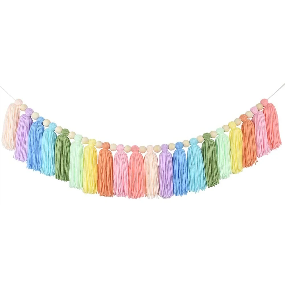 Rainbow Tassel Garland Wood Bead Colorful Christmas Garland Girls Bedroom Wall Classroom Nursery Party Room Birthday Baby Shower
Rainbow Tassel Garland Wood Bead Colorful Christmas Garland Girls Bedroom Wall Classroom Nursery Party Room Birthday Baby Shower