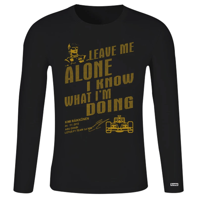 Kimi Raikkonen F1 I Know What I'm Doing 100% Cotton T-shirts Custom Letter Summer Black Top Quality Great Weird 3163D
Kimi Raikkonen F1 I Know What I'm Doing 100% Cotton T-shirts Custom Letter Summer Black Top Quality Great Weird 3163D