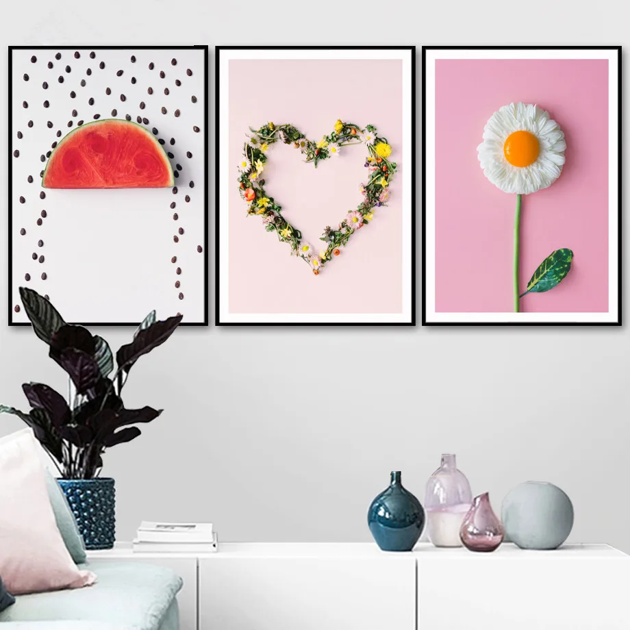 Nordic Eggs Breakfast Flower Watermelon Fruit Canvas Painting Modern Home Decoration Wall Art Picture Kitchen Posters No Frame
Nordic Eggs Breakfast Flower Watermelon Fruit Canvas Painting Modern Home Decoration Wall Art Picture Kitchen Posters No Frame