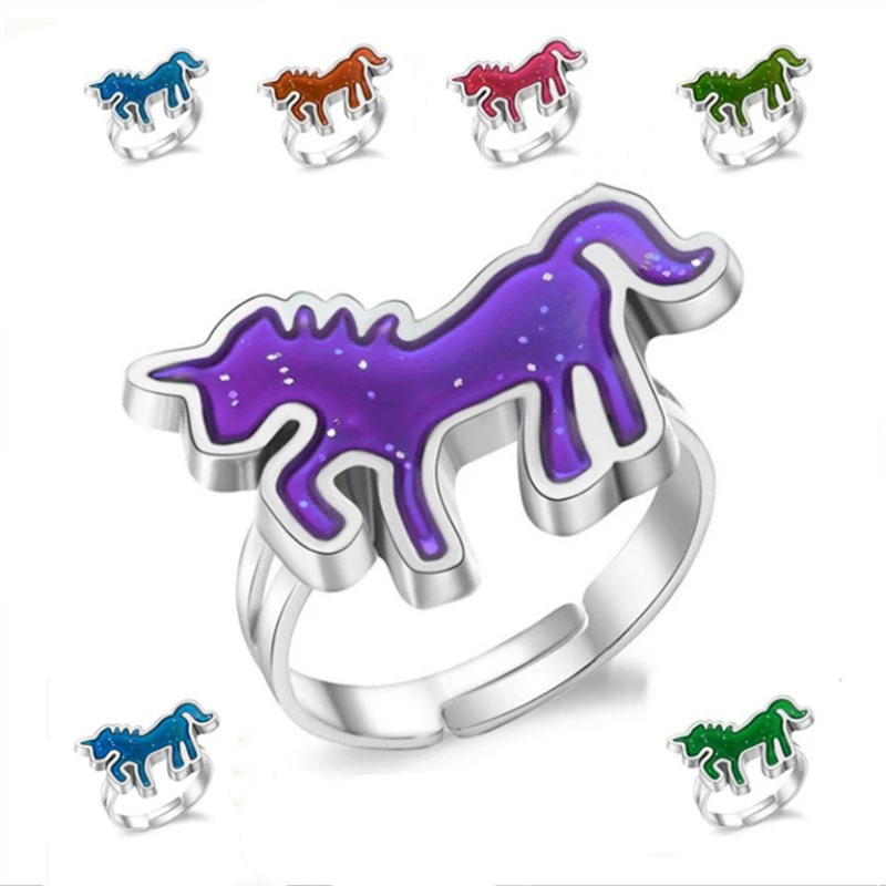 1pc Unicorn Mood Ring Color Change Mood Ring Adjustable Emotion Feeling Changeable Temperature Ring Jewelry Wholesale
1pc Unicorn Mood Ring Color Change Mood Ring Adjustable Emotion Feeling Changeable Temperature Ring Jewelry Wholesale