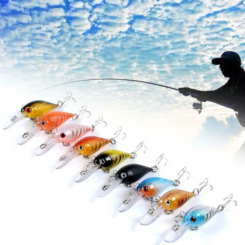 

Hot Fishing Lure 57mm 4.7g Mini Crank Micro Hard Accessories Hooks Tool for Sea DO2