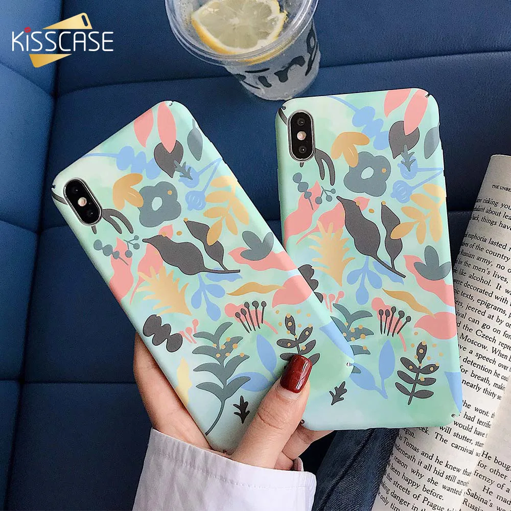 Чехол KISSCASE из поликарбоната с цветочным рисунком для Xiaomi MI 8 чехол милым
