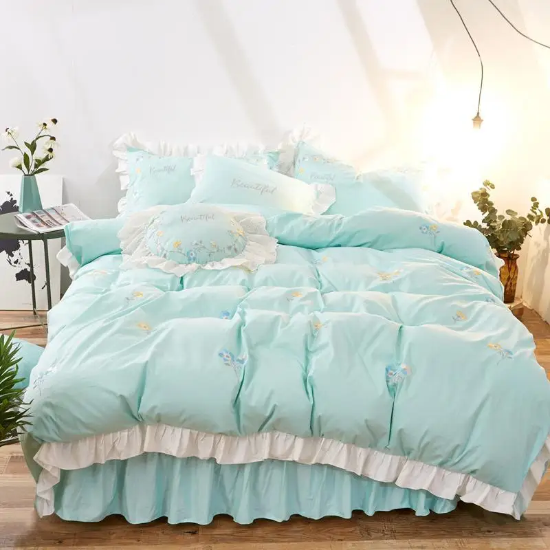 Luxury 100% Cotton Grace Princess Bedding set Embroidered Duvet Cover Bed Sheet Pillowcases Twin Queen King Size 3/J/6/7pcs
Luxury 100% Cotton Grace Princess Bedding set Embroidered Duvet Cover Bed Sheet Pillowcases Twin Queen King Size 3/J/6/7pcs