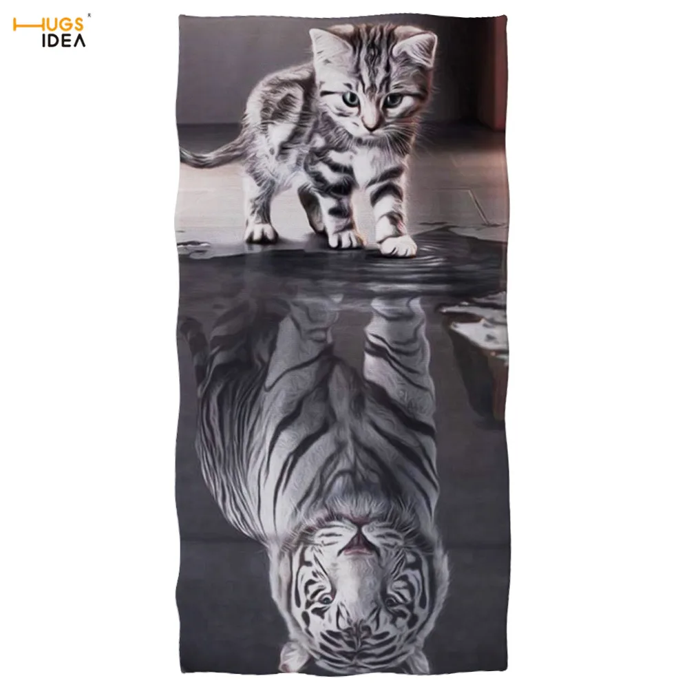 HUGSIDEA Cat Reflection Tiger 3D Print Bath Towel Women Men Soft Lightweight Travel Portable Beach Towels Gym/Spa/Yoga Blankets
HUGSIDEA Cat Reflection Tiger 3D Print Bath Towel Women Men Soft Lightweight Travel Portable Beach Towels Gym/Spa/Yoga Blankets