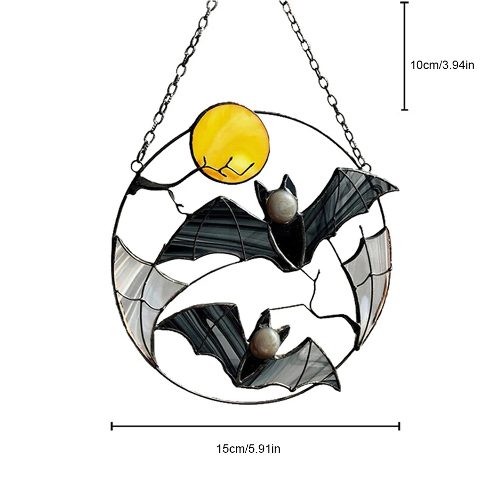 Stained Glass Panel Window Decoration Sunflower Bat Stained Glass Panel and Chain Alloy Wind Chime Ornaments Home Decoration
Stained Glass Panel Window Decoration Sunflower Bat Stained Glass Panel and Chain Alloy Wind Chime Ornaments Home Decoration