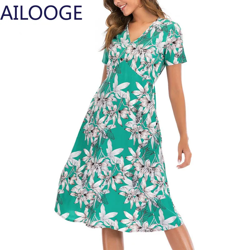 Женский Шифоновый Сарафан средней длины, элегантный пляжный сарафан в стиле бохо с цветочным принтом и V-образным вырезом, с коротким рукаво...
Женский Шифоновый Сарафан средней длины, элегантный пляжный сарафан в стиле бохо с цветочным принтом и V-образным вырезом, с коротким рукаво...