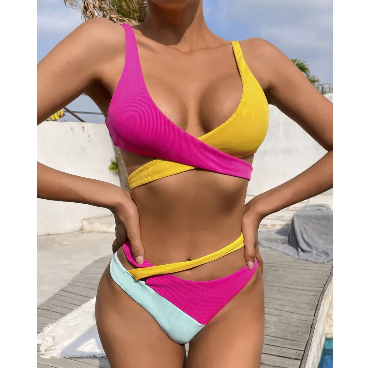 Push Up Bikini Sexy Bikini Set High Waist Women Swimwear Patchwork Swimsuit Female Brazilian Biquini Bathing Suit Swimming Suits
Push Up Bikini Sexy Bikini Set High Waist Women Swimwear Patchwork Swimsuit Female Brazilian Biquini Bathing Suit Swimming Suits