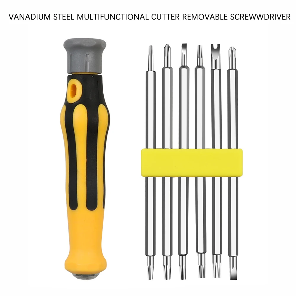 6 IN1 Dual-Head Screwdriver Set Strong Magnetic Quick Load Mechanism Screwdrivers Bit Set Portable Hand Tools For Home Repairing
6 IN1 Dual-Head Screwdriver Set Strong Magnetic Quick Load Mechanism Screwdrivers Bit Set Portable Hand Tools For Home Repairing