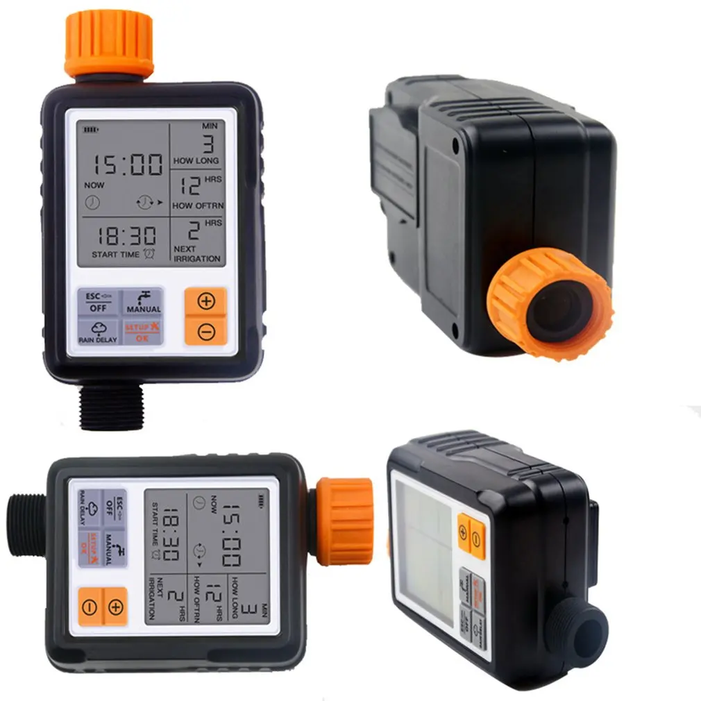 Automatic Programmable Digital Water Timer Large Screen Waterproof For Lawn Watering System Built-in Battery Irrigation Timer
Automatic Programmable Digital Water Timer Large Screen Waterproof For Lawn Watering System Built-in Battery Irrigation Timer