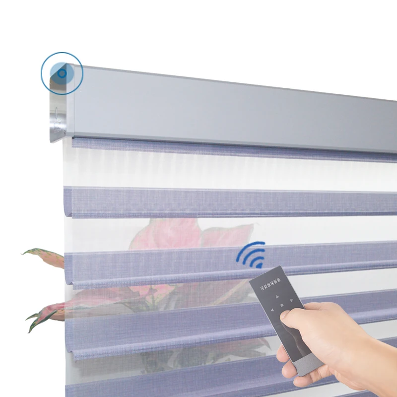 Quality Motorized Shangri-la Sheer Blind Day Night Vanes Roller Window Shade For Privacy Work with Alexa Remote Battery Powered
Quality Motorized Shangri-la Sheer Blind Day Night Vanes Roller Window Shade For Privacy Work with Alexa Remote Battery Powered
