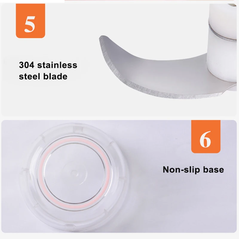 Wireless Mini Electric Garlic Food Chopper Ginger Vegetable Crusher Cutter Food Blender Processor FP8 
Wireless Mini Electric Garlic Food Chopper Ginger Vegetable Crusher Cutter Food Blender Processor FP8