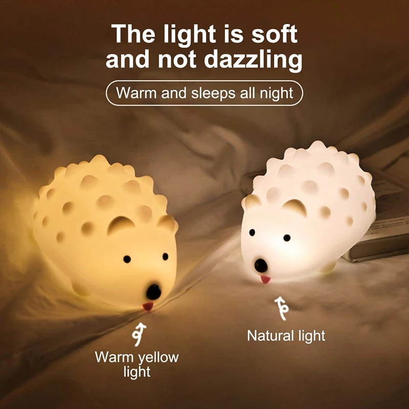LED Hedgehog Night Light Rechargeable Silicone USB Bedside Lamp Cartoon Remote Control Smart Light Home Supplies Children Gift
LED Hedgehog Night Light Rechargeable Silicone USB Bedside Lamp Cartoon Remote Control Smart Light Home Supplies Children Gift