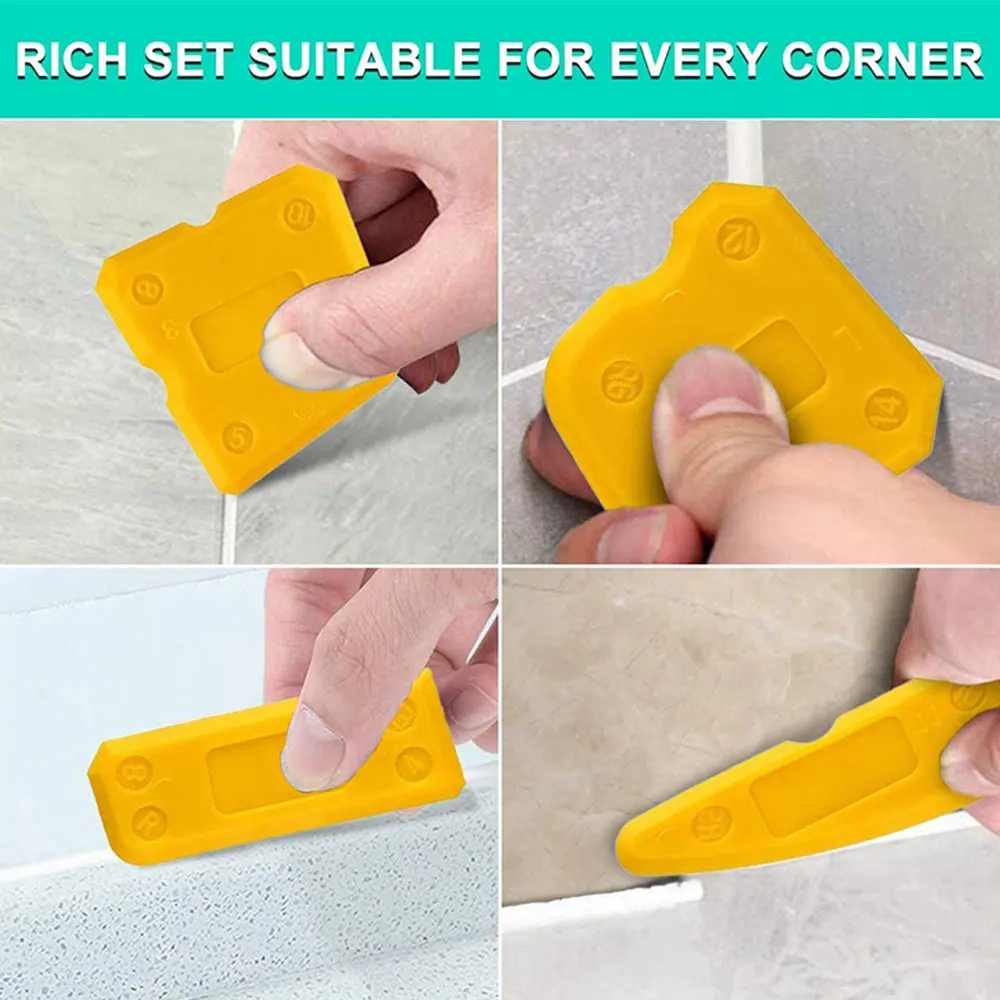 12PCS Silicone Remover Caulk Finisher Sealant Smooth Scraper Grout Kit Tools with Seam Tape Plastic Hand Tools Set Accessories
12PCS Silicone Remover Caulk Finisher Sealant Smooth Scraper Grout Kit Tools with Seam Tape Plastic Hand Tools Set Accessories