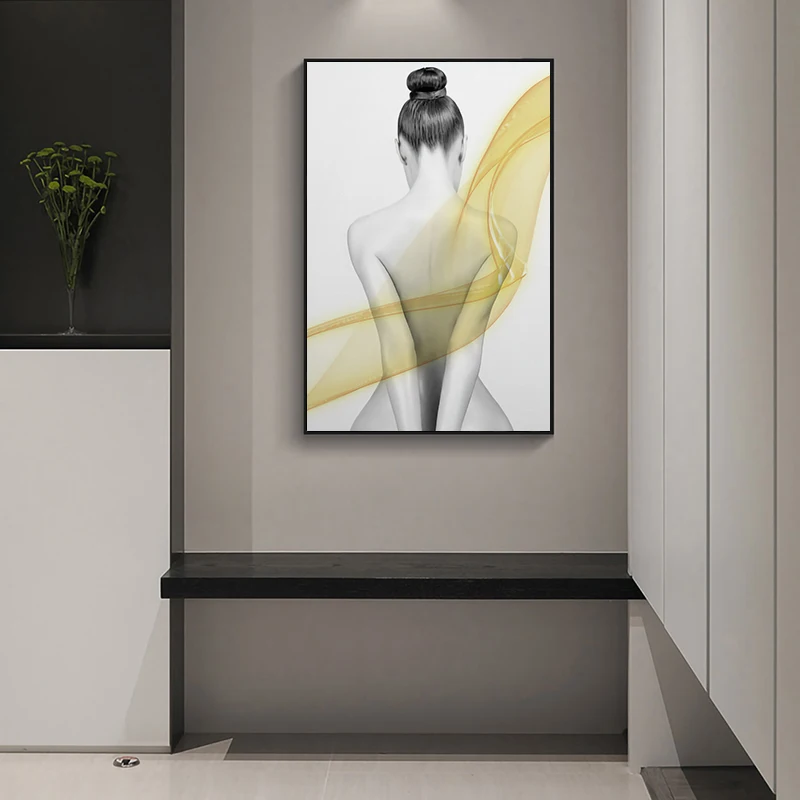 Nordic Girls Figure Wall Art Canvas Painting Prints Posters Black White Nude Art Pictures for Living Room Morden Decor 
Nordic Girls Figure Wall Art Canvas Painting Prints Posters Black White Nude Art Pictures for Living Room Morden Decor