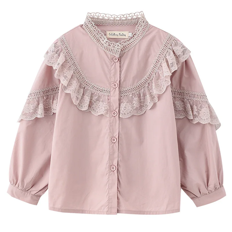 Girls Lace Shirts Long Sleeve White Pink Cotton Tops 8 10 12 14 years Spring Autumn Teen Girls Shirts
Girls Lace Shirts Long Sleeve White Pink Cotton Tops 8 10 12 14 years Spring Autumn Teen Girls Shirts