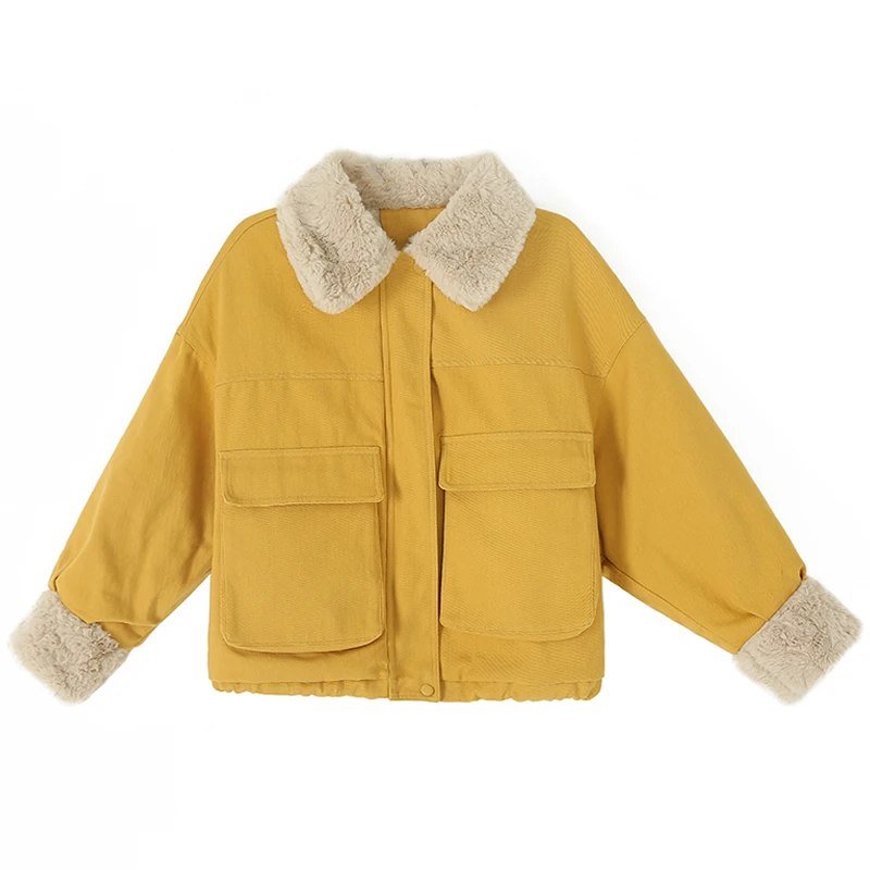 Plus Size Women Short Parka with Fur Collar 2020 Solid Winter Jacket Women's Hooded Thick Coat Female Outwear Big Pockets
Plus Size Women Short Parka with Fur Collar 2020 Solid Winter Jacket Women's Hooded Thick Coat Female Outwear Big Pockets