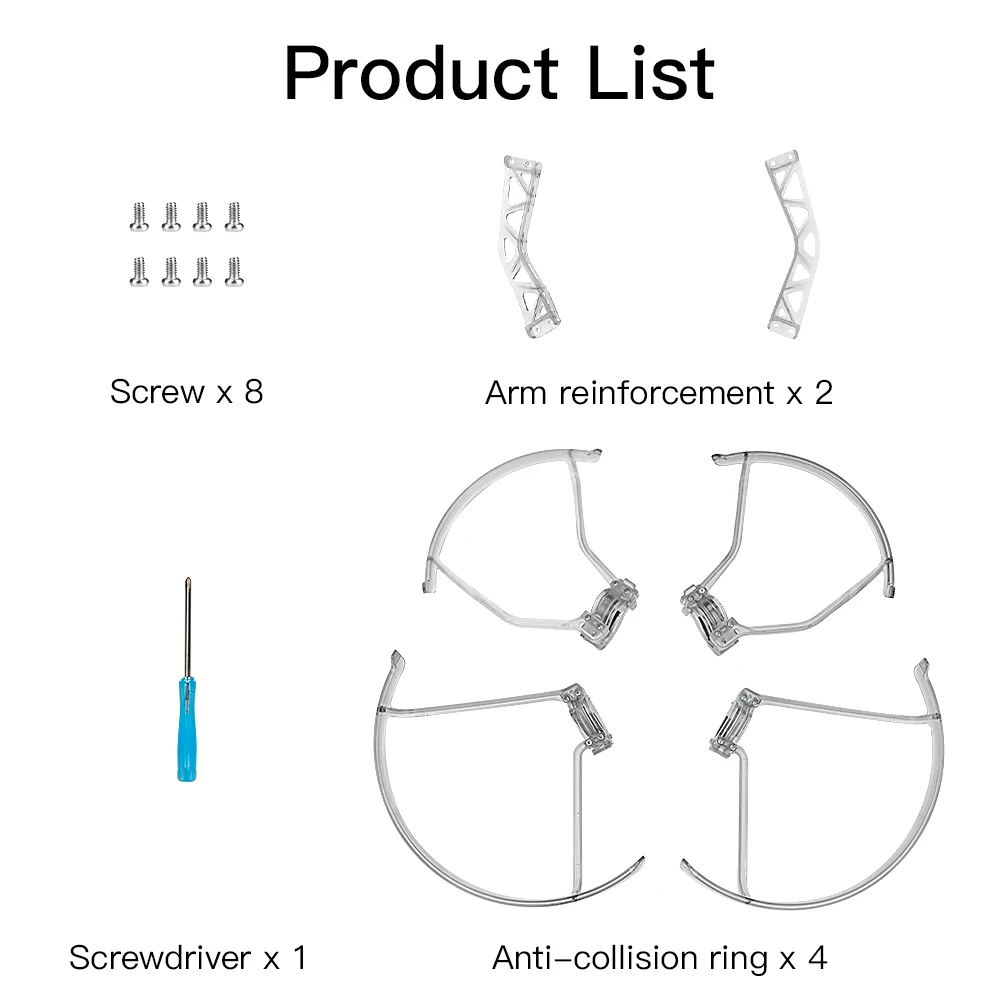 1set Drone Accessories Quick Release Anti Collision Shielding Stable Propeller Guard With Arm Reinforcement For DJI FPV Combo 
1set Drone Accessories Quick Release Anti Collision Shielding Stable Propeller Guard With Arm Reinforcement For DJI FPV Combo