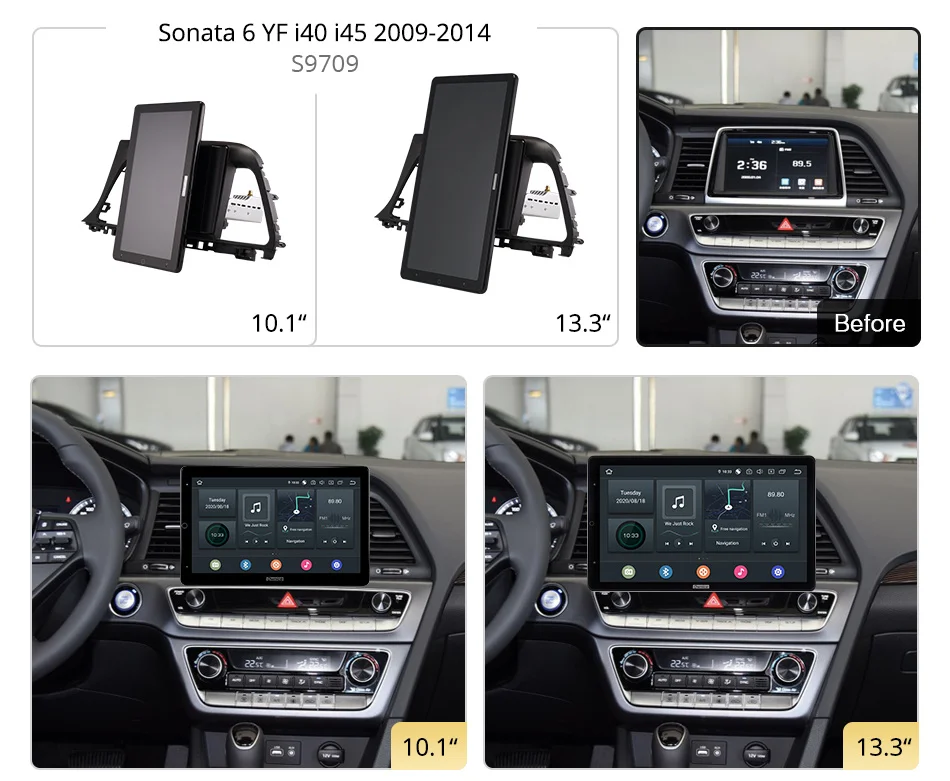 Автомобильный DVD-плеер Tesla style PX6 13 3 дюйма Android 10 навигация GPS вращающийся