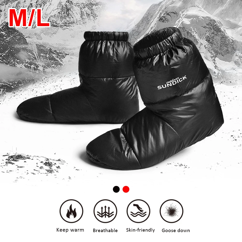 Sleeping Bag Accessories Duck Down Slipper Camping Out Soft Sock Unisex Indoor/Warm Long Journey Lightweight Feather Shoes Cover
Sleeping Bag Accessories Duck Down Slipper Camping Out Soft Sock Unisex Indoor/Warm Long Journey Lightweight Feather Shoes Cover