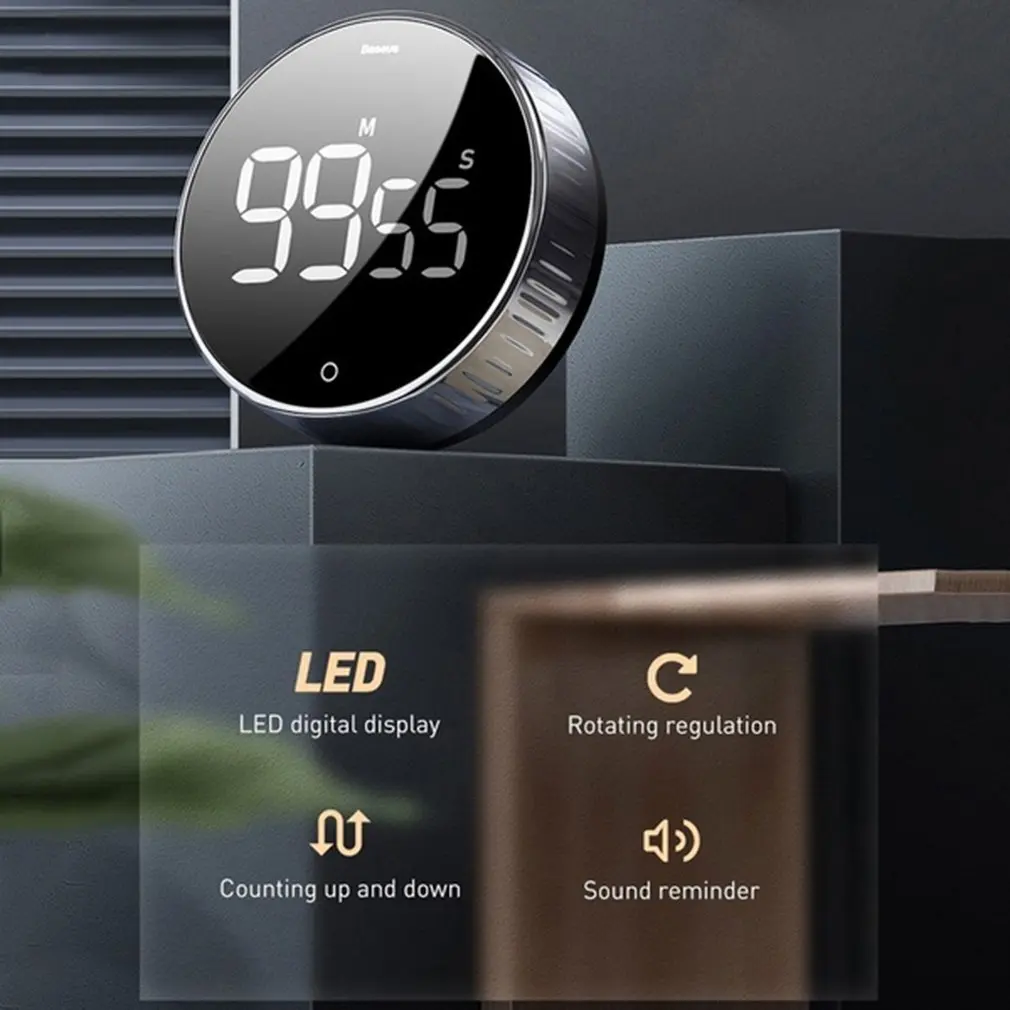 Simple Fashion Creative Kitchen Fitness Magnetic Electronic Rotating Countdown Timer 
Simple Fashion Creative Kitchen Fitness Magnetic Electronic Rotating Countdown Timer