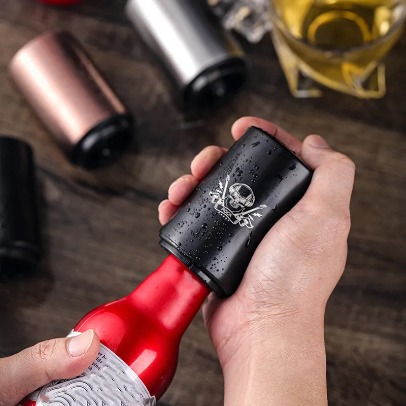 

Beer Wine Stainless Steel Bottle Opener Kitchen Accessory Creative Automatic Open GaiQi Compressions Screwdriver