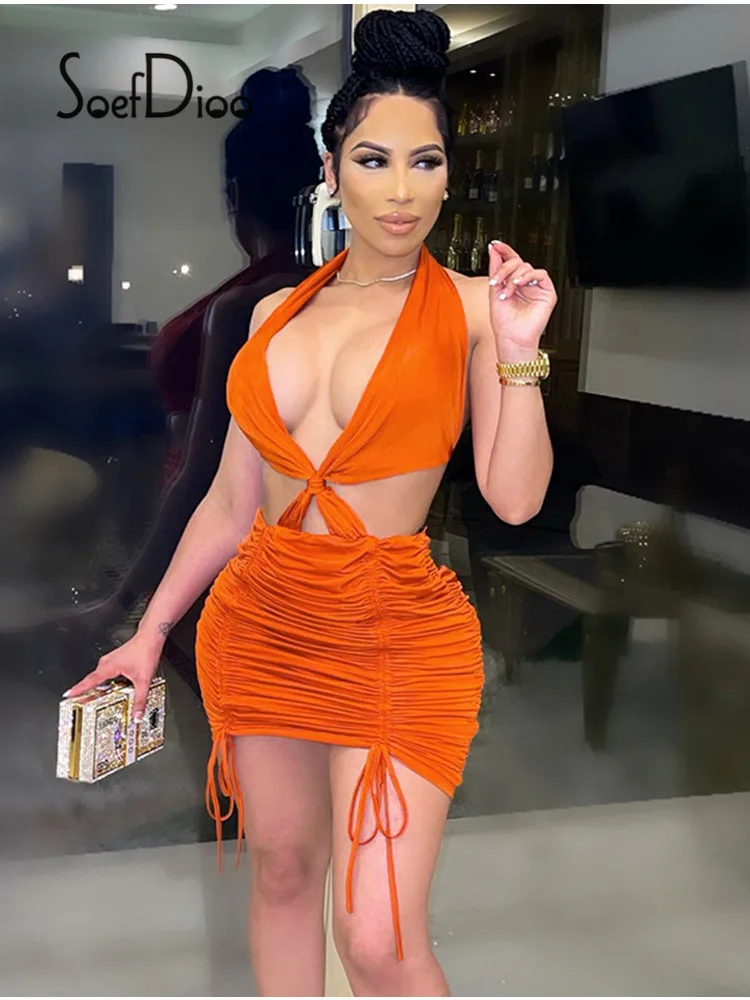 Soefdioo Halter Deep V Hollow Out Bodycon Dress Women Backless Shirring Mini Dress Summer 2021 Sexy Night Club Party Clothing
Soefdioo Halter Deep V Hollow Out Bodycon Dress Women Backless Shirring Mini Dress Summer 2021 Sexy Night Club Party Clothing