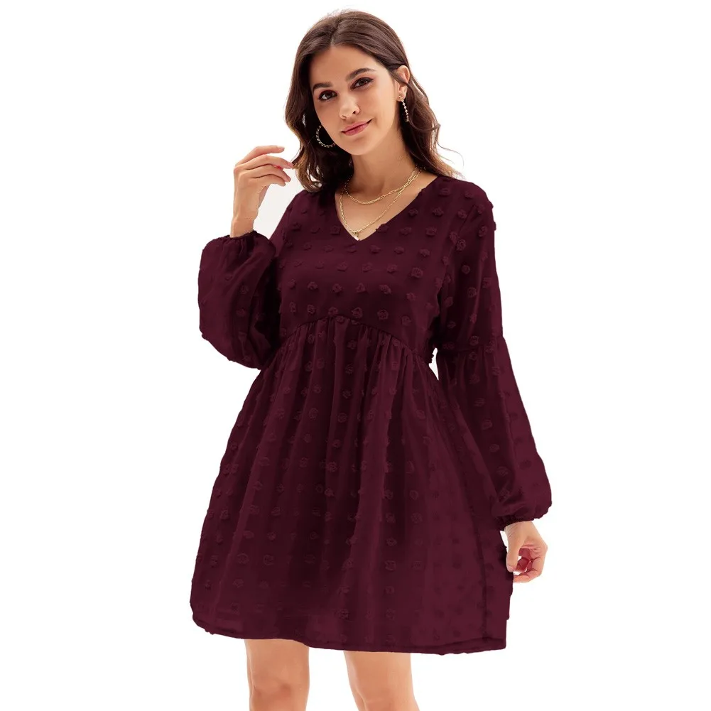 Grace Karin Vintage Women's Swiss Dot Dresses Loose Fit Long Lantern Sleeve V Neck A Line Dress Elegant Maxi Streetwear Vestidos
Grace Karin Vintage Women's Swiss Dot Dresses Loose Fit Long Lantern Sleeve V Neck A Line Dress Elegant Maxi Streetwear Vestidos