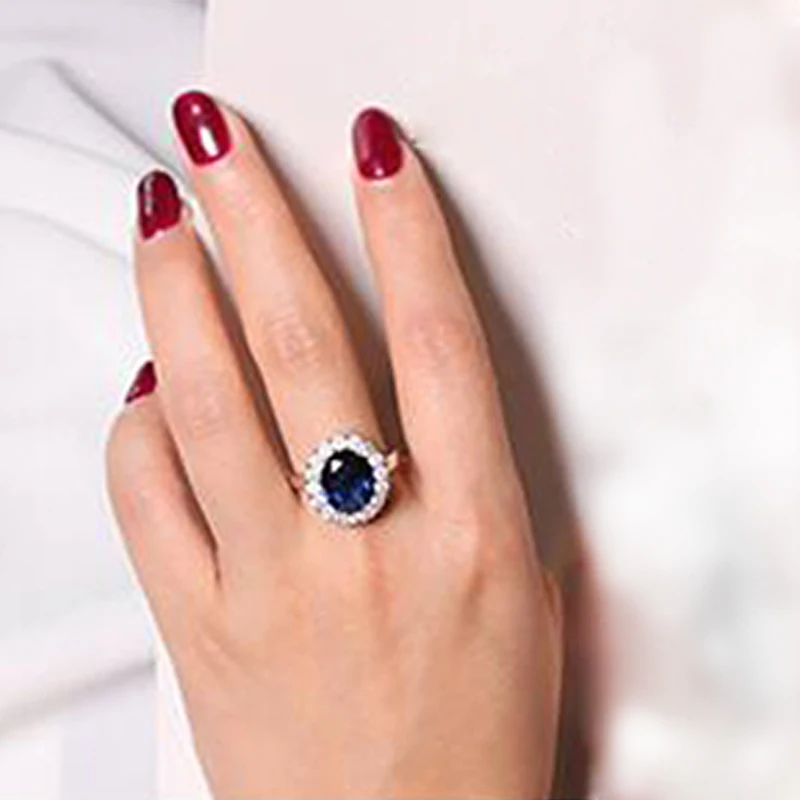 925 sterling silver noble Women's Retro Style in Zircon Sapphire Ring Ruili Magazine Birthday Gift diamond rings for women
925 sterling silver noble Women's Retro Style in Zircon Sapphire Ring Ruili Magazine Birthday Gift diamond rings for women