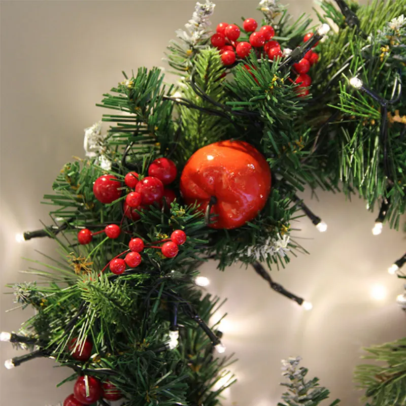 Fairy Cherry Christmas Wreath for Christmas Decoration Handmade Rattan Pendant Garland for Xmas Tree Home Mall Door Decoration
Fairy Cherry Christmas Wreath for Christmas Decoration Handmade Rattan Pendant Garland for Xmas Tree Home Mall Door Decoration