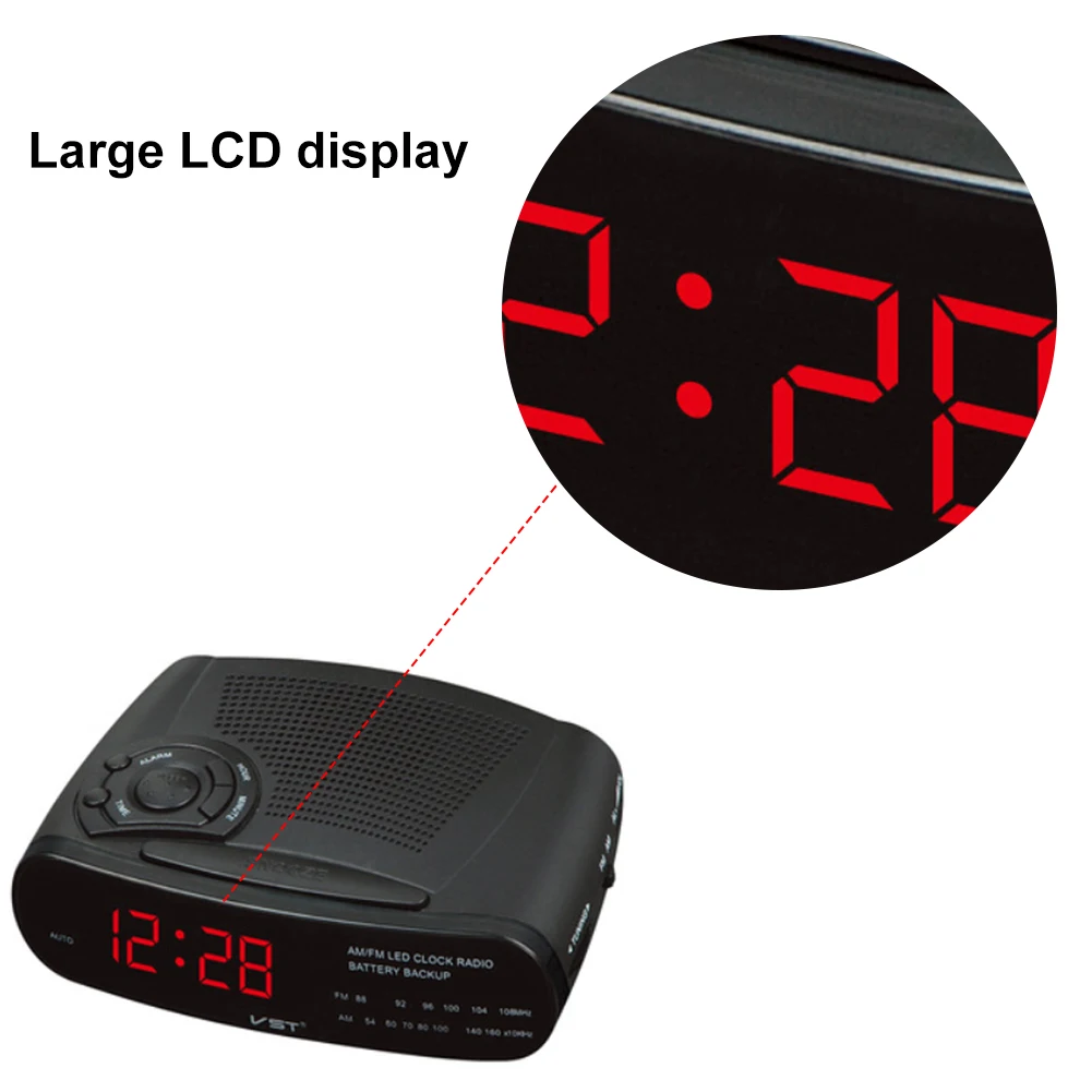 LED Clock Alarm Clock Radio with AM/FM DesktopSnooze Alarm Clock EU Plug Digital Table Radio Gift Home Office Supplies
LED Clock Alarm Clock Radio with AM/FM DesktopSnooze Alarm Clock EU Plug Digital Table Radio Gift Home Office Supplies