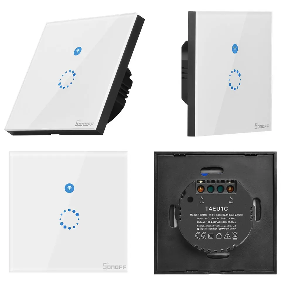 Sonoff Touch EU US Wifi Wall Touch Switch 1 Gang 1 Way Wireless Remote Light Relay App Control Work with Alexa Smart home module
Sonoff Touch EU US Wifi Wall Touch Switch 1 Gang 1 Way Wireless Remote Light Relay App Control Work with Alexa Smart home module
