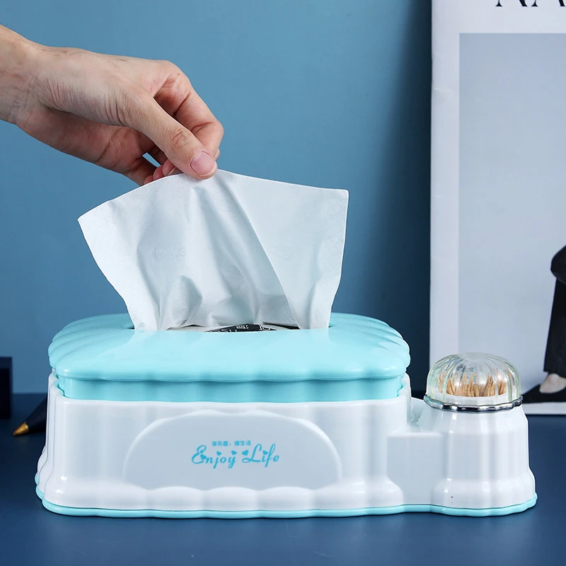 Tissue Storage Box Plastic Napkin Holder Baby Wipes Paper Toothpick Storage Box Hotel Desktop Paper Dispenser Home Accessories
Tissue Storage Box Plastic Napkin Holder Baby Wipes Paper Toothpick Storage Box Hotel Desktop Paper Dispenser Home Accessories