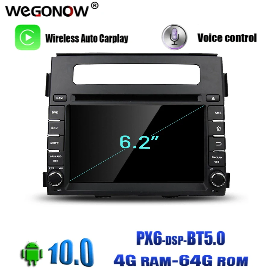 HD Android 10 0 Восьмиядерный 64 Гб ПЗУ для kia SOUL 2011 2012 Bluetooth 5 Wifi 4G GPS карта DVR камера ТВ