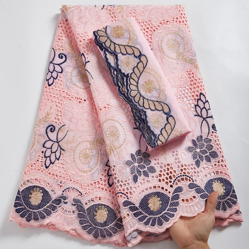 Pink African Cotton Dry Lace Fabric 2021 Embroidery Swiss Voile Dubai Style Woman Dress Materials For Daily Sew Y2601
Pink African Cotton Dry Lace Fabric 2021 Embroidery Swiss Voile Dubai Style Woman Dress Materials For Daily Sew Y2601