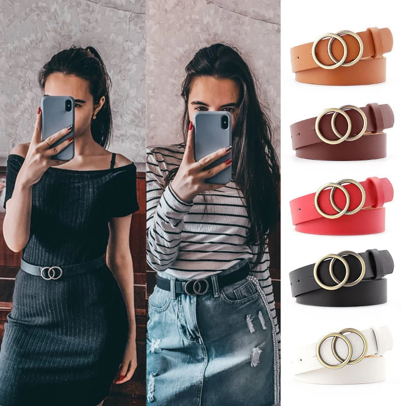 Double Ring Belts For Women Fashion Dress Jeans Belt PU Leather Metal Buckle Heart Pin Waist Belts Lady Girls Leisure Waistband
Double Ring Belts For Women Fashion Dress Jeans Belt PU Leather Metal Buckle Heart Pin Waist Belts Lady Girls Leisure Waistband