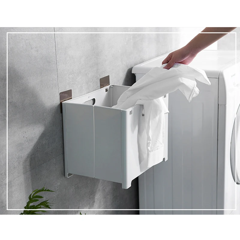 Punch-Free Folding Storage Basket Hamper Clothes Storage Basket Bathroom Accessories DC120
Punch-Free Folding Storage Basket Hamper Clothes Storage Basket Bathroom Accessories DC120