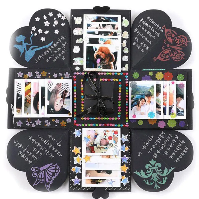 Creative Handmade DIY Album Box Photo for Valentine's Day Romantic Handmade Album Sets Christmas Gift DIY Scrapbook Photo Album
Creative Handmade DIY Album Box Photo for Valentine's Day Romantic Handmade Album Sets Christmas Gift DIY Scrapbook Photo Album