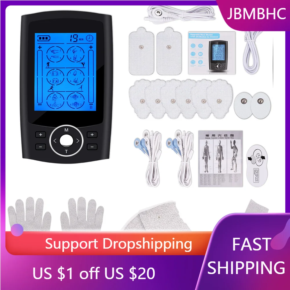 TENS Body Massager 24 Modes Electronic Pulse Meridians Physiotherapy Machine EMS Muscle Stimulator&Body Physiotherapy Tools
TENS Body Massager 24 Modes Electronic Pulse Meridians Physiotherapy Machine EMS Muscle Stimulator&Body Physiotherapy Tools